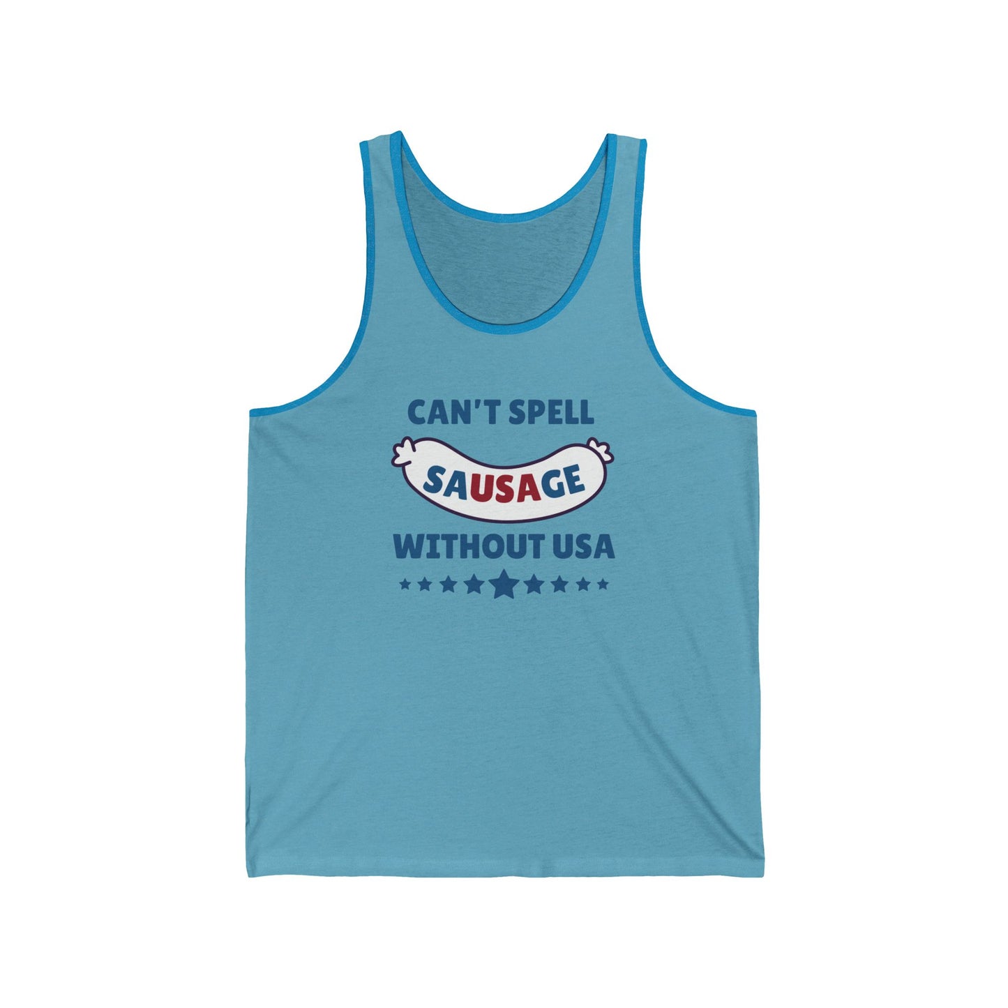 Can't Spell Sausage Without USA - Unisex Tank Top