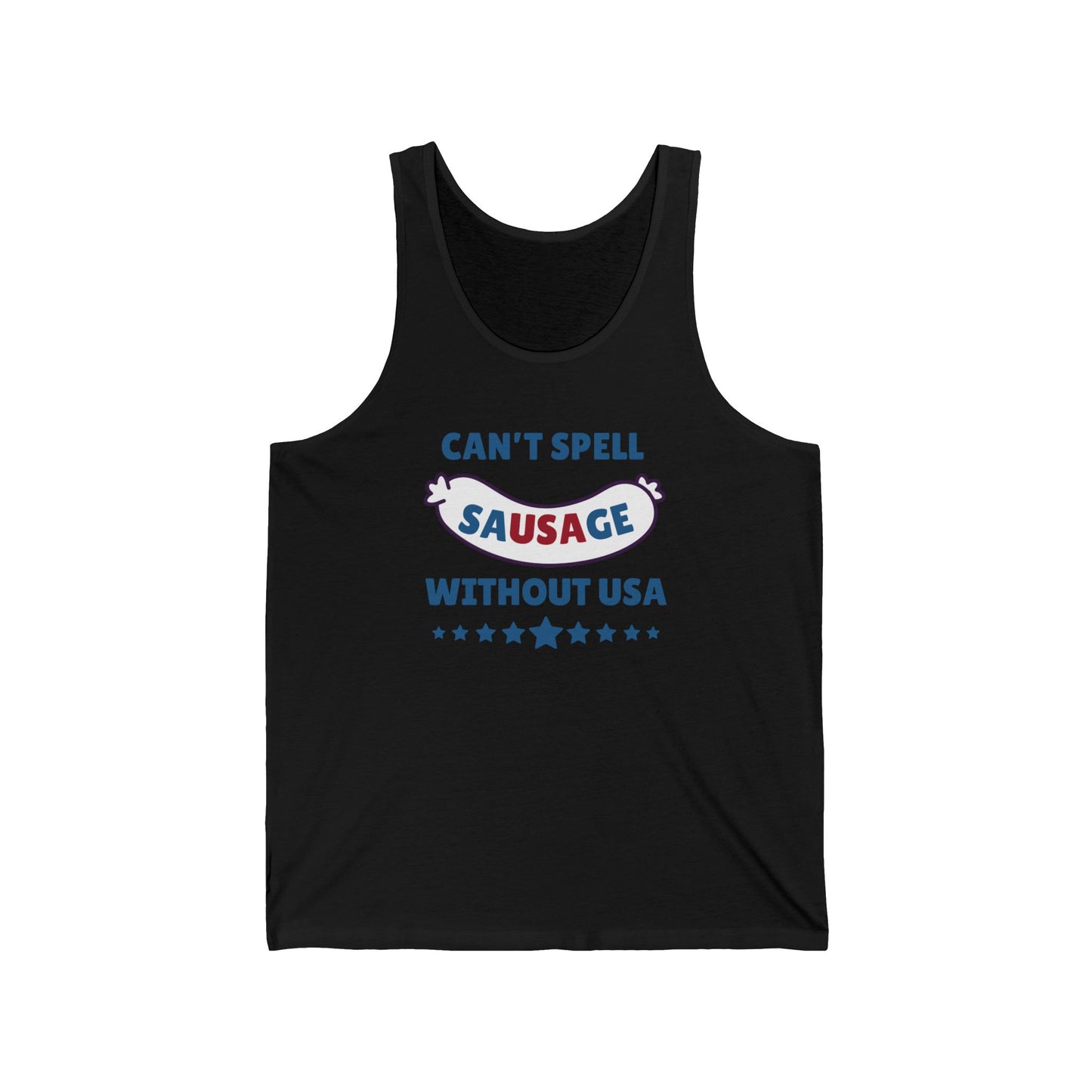 Can't Spell Sausage Without USA - Unisex Tank Top