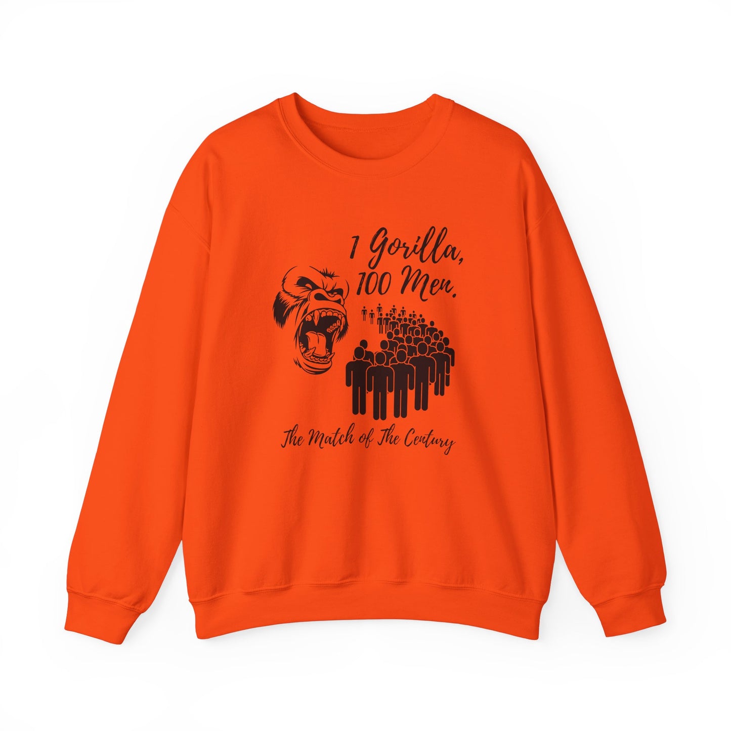 100 Men vs 1 Gorilla - Match of the Century Sweatshirt