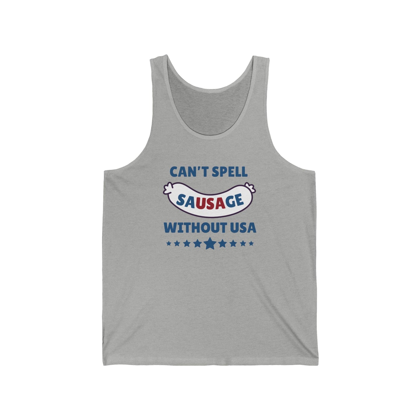 Can't Spell Sausage Without USA - Unisex Tank Top