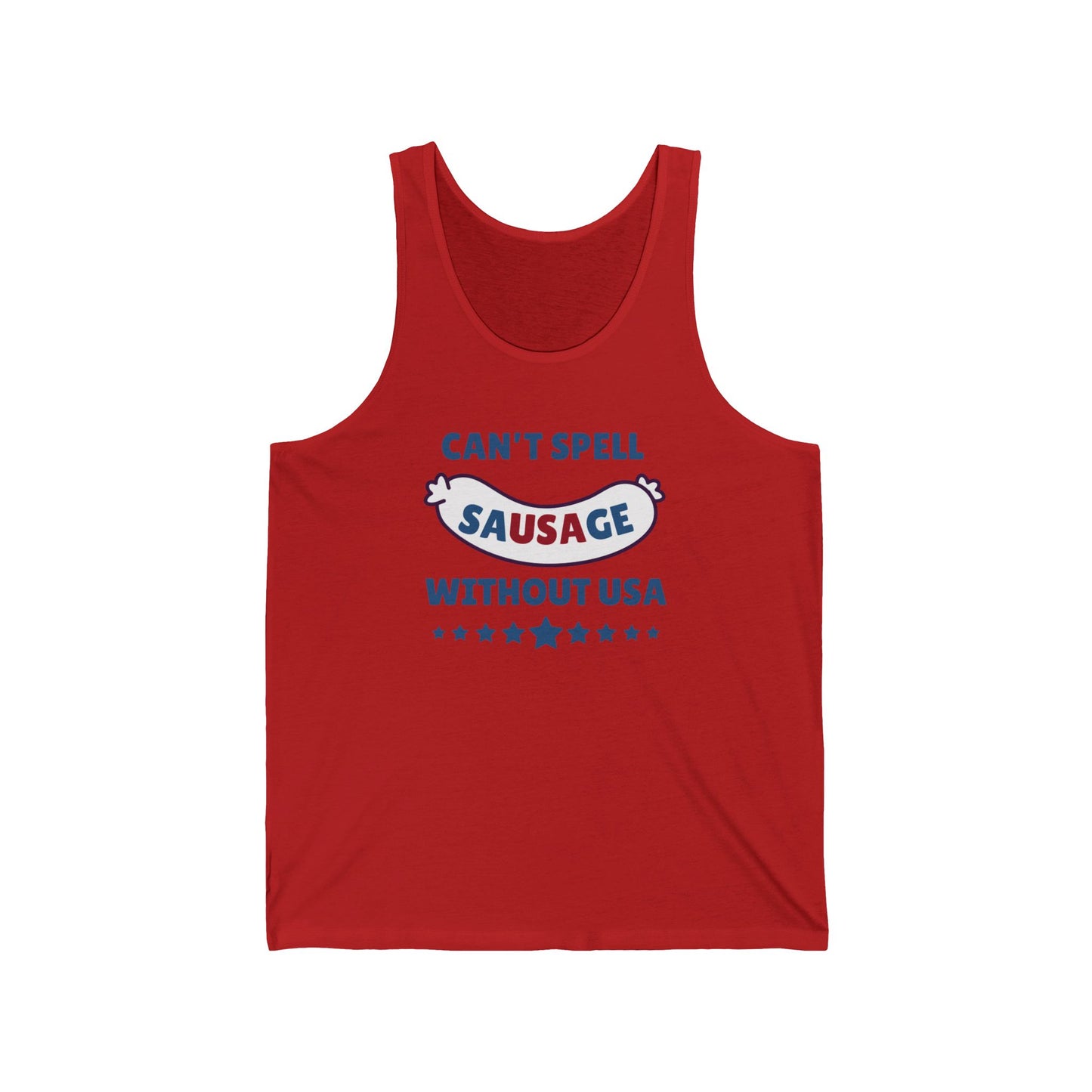 Can't Spell Sausage Without USA - Unisex Tank Top