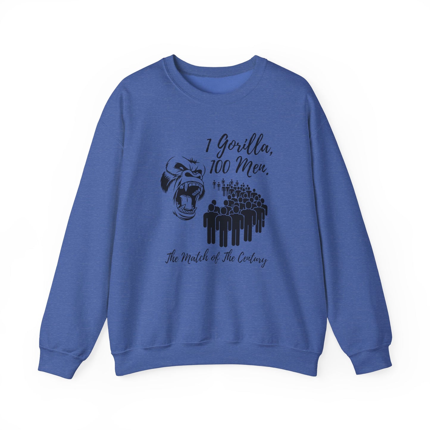 100 Men vs 1 Gorilla - Match of the Century Sweatshirt
