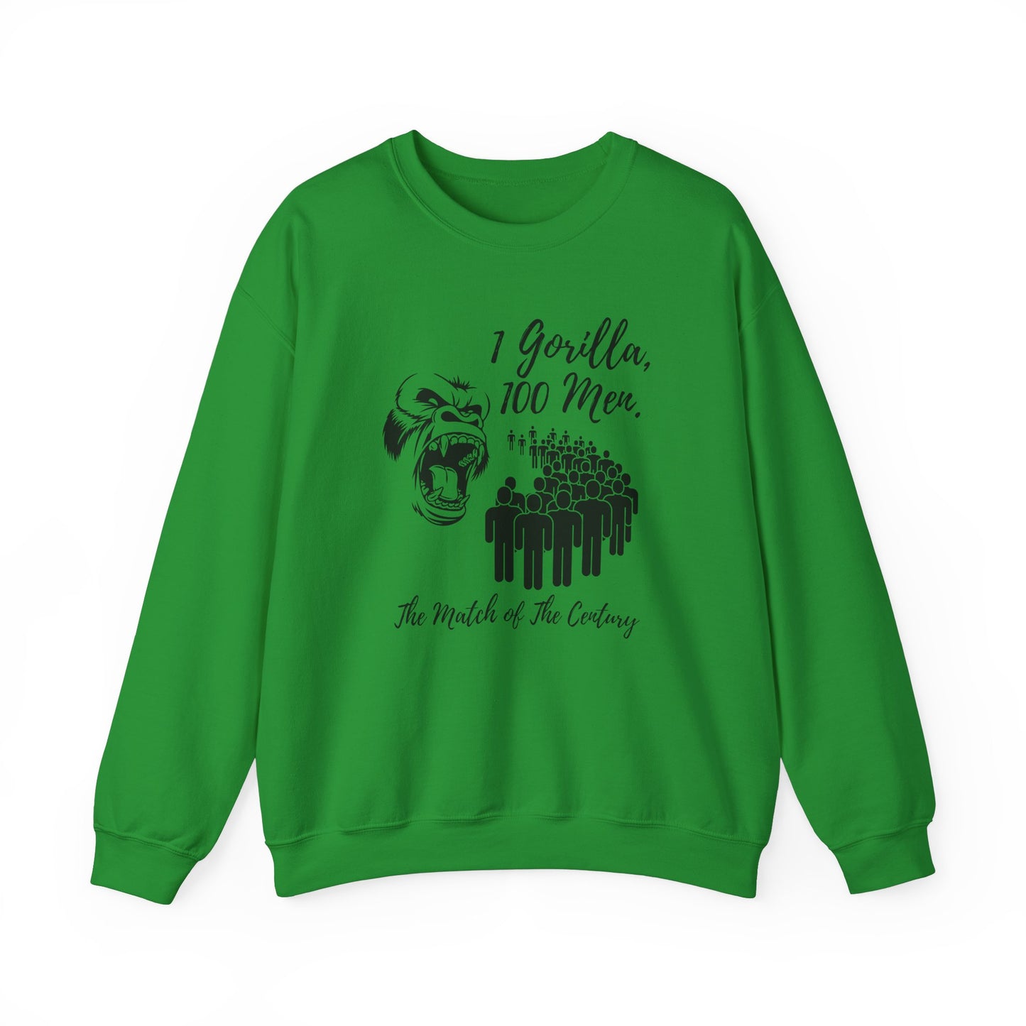 100 Men vs 1 Gorilla - Match of the Century Sweatshirt