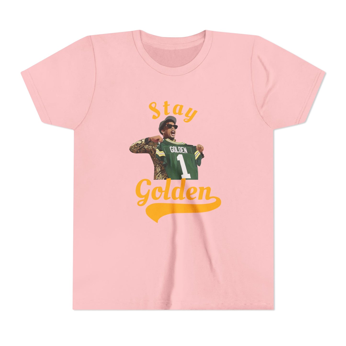 Stay Golden - Green Bay Packers - Matthew Golden - Youth Short Sleeve Tee