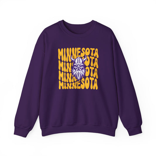 Minnesota Script Viking Crewneck Sweatshirt