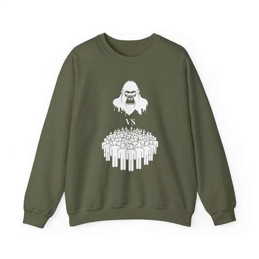 100 Men vs 1 Gorilla Sweatshirt