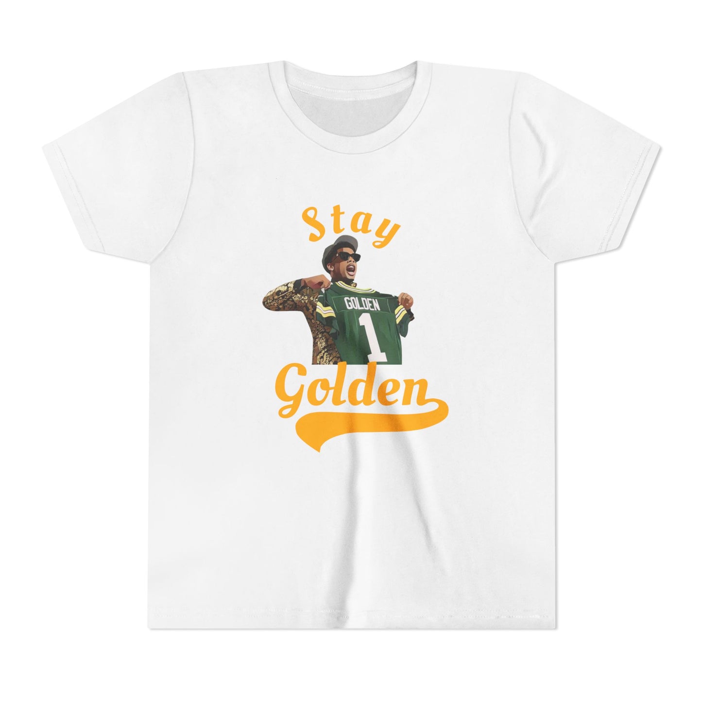 Stay Golden - Green Bay Packers - Matthew Golden - Youth Short Sleeve Tee