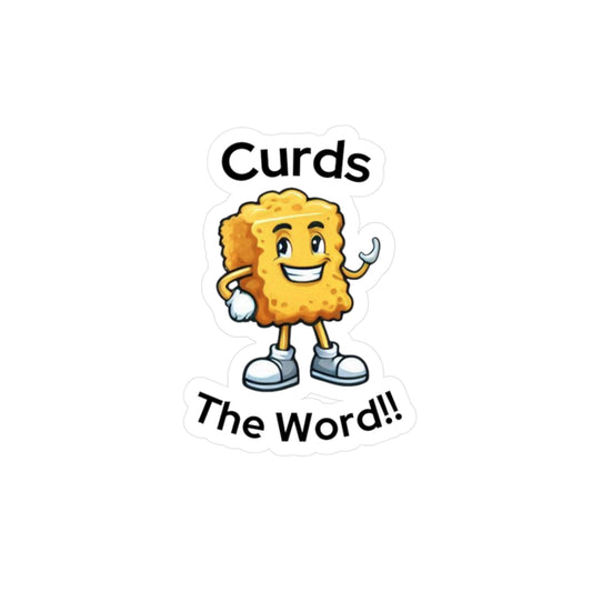 Curds The Word Decal