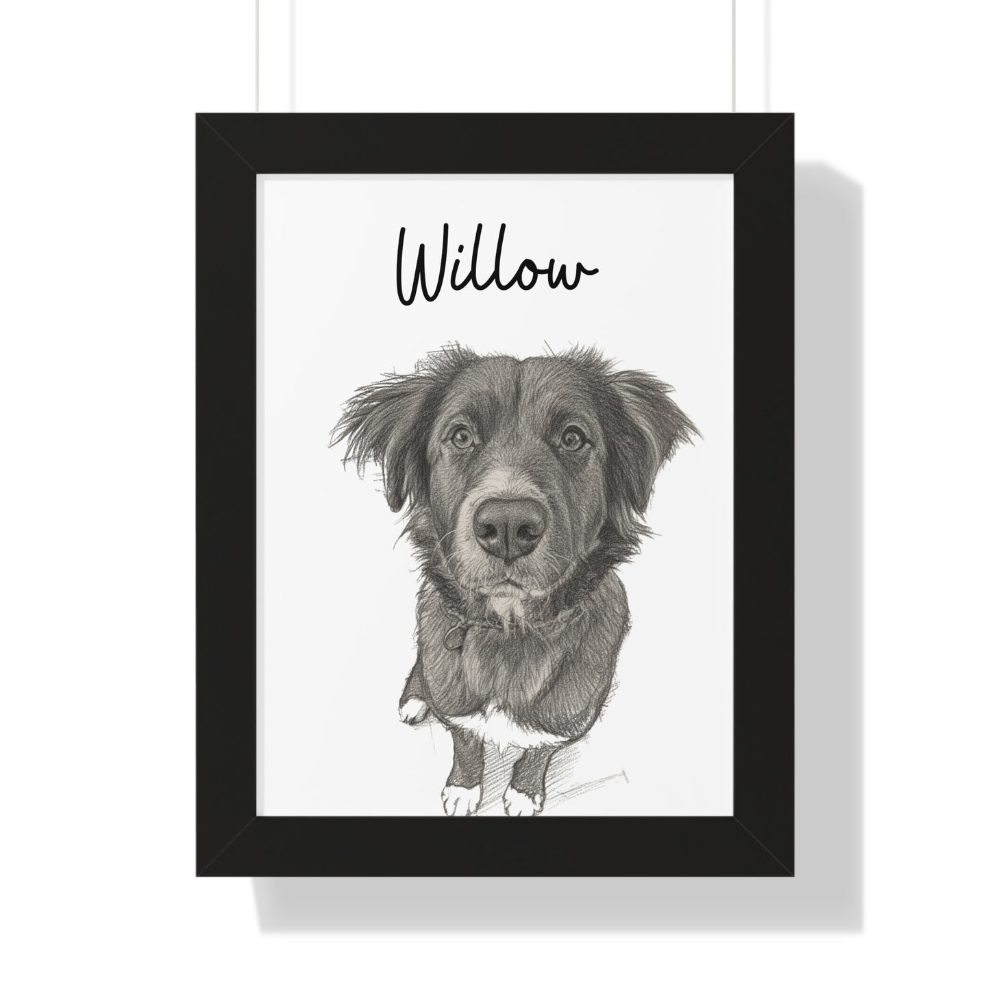 Custom Pet Portrait - Pet Photo + Name